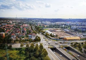 Křižovatka ulic Kolbenova a Kbelská se má v budoucnosti proměnit a hlavní provoz by měl vést hlavně pod zemí.