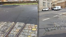 Zbytky kolejí se nacházejí po celé Praze.