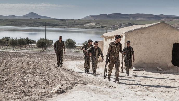 Kurdští bojovníci v Sýrii