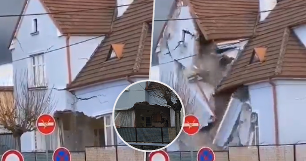 V Kolíně se zřítil rodinný dům: Nájemce narušil statiku! Kopal ve sklepě