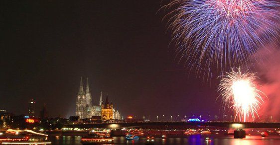 Silvestrovské oslavy v Kolíně nad Rýnem