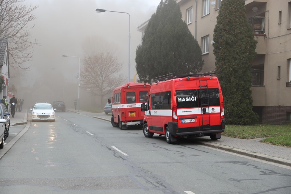 Požár elektrárny v Kolíně.