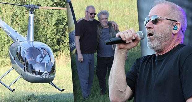 David Koller na festival přiletěl vrtulníkem