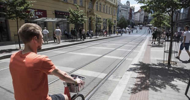 Centrum Brna je jako stvořené pro kola.