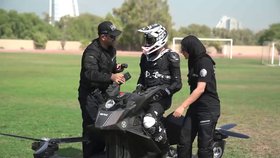 Dubajský policejní sbor bude poletovat po arabské metropoli na létajícím dopravním prostředku Scorpio.