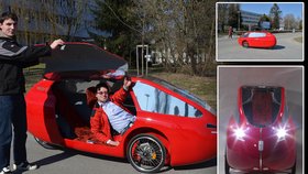 Nový vynález - kapotované kolo se solárním pohonem - brázdí české silnice
