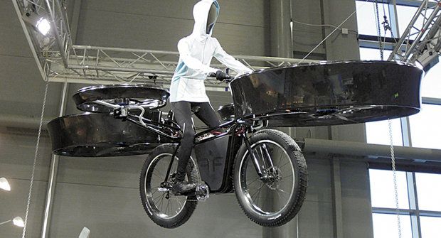 Létající kolo: Cyklistika budoucnosti