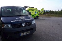 Chlapec (11) se vážně zranil při pádu z koloběžky na Šumpersku: Letěl pro něj vrtulník!