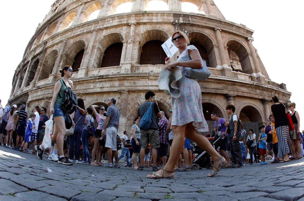 Turisté v Římě (Ilustrační foto)