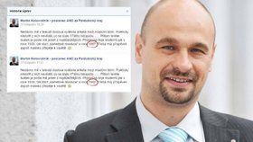 Poslanec Martin Kolovratník si svého omylu všiml a opravil ho.