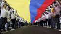 Protesty v kolumbijské Bogotě