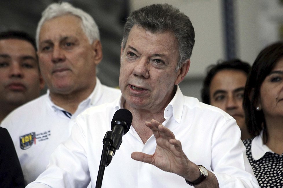 Kolumbijský prezident Juan Manuel Santos.