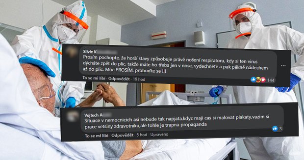 Noste respirátory, poprosili zdravotníci z Jihlavy. „Odborníci“ z facebooku je zavalili urážkami a dezinformacemi