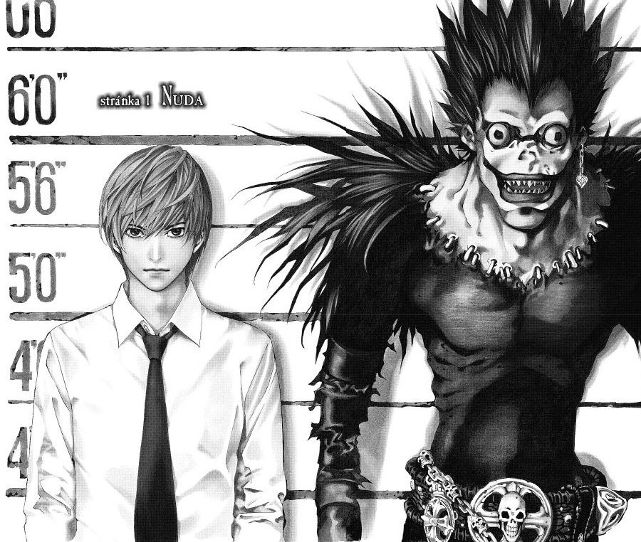 Ukázka z komiksu Death Note