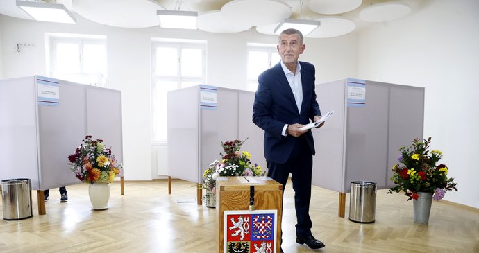 Komunální a senátní volby 2022: Andrej Babiš (ANO) v Průhonicích