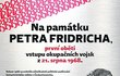Odhalení pamětní desky první oběti okupace 1968 Petru Fridrichovi