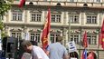 Ami, go home! Komunisté a chcimíři protestují na Malostranském náměstí proti česko-americké obranné smlouvě