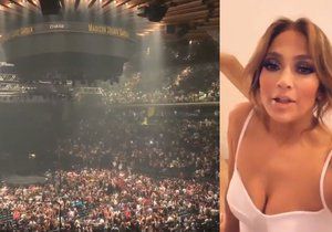 Evakuace koncertu Jenifer Lopezové v Madison Square Garden (13.7.2019)