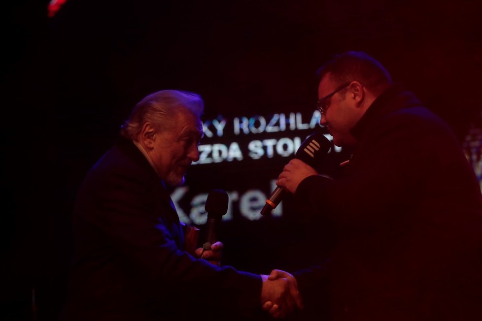 Karel Gott vystoupil na koncertu k výročí 100 let Československa na Staromětském náměstí, 28. 10. 2018