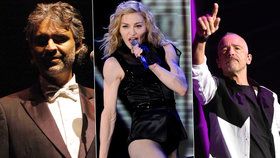 10 nejlepších koncertů do konce roku: Madonna, Ramazzoti i Bocelli