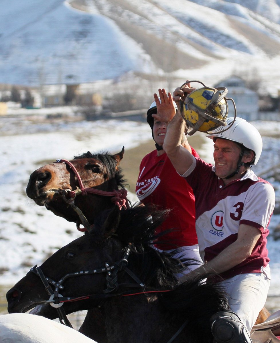 Hráči horseballu v Biškeku (Ilustrační foto)