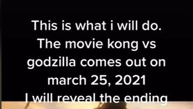 "Odtajním vám konec filmu King Kong vs. Godzilla, který vyjde až v březnu 2021"
