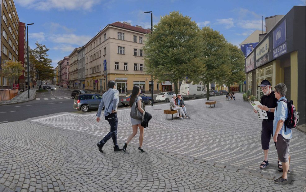 Projekt revitalizace Koněvovy a Husitské ulice na Žižkově
