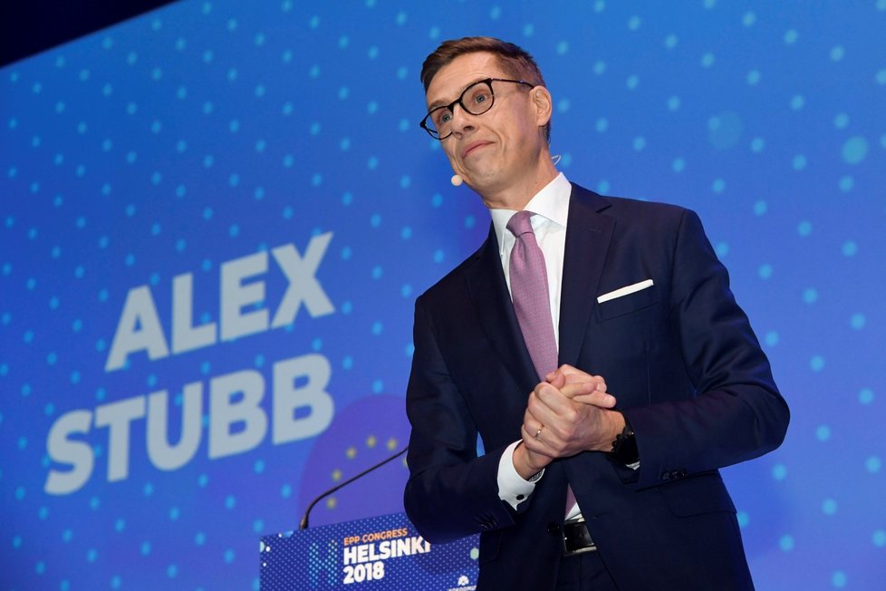 Protivník Manfreda Webera - expremiér Finska Alex Stubb (8.11.2018)