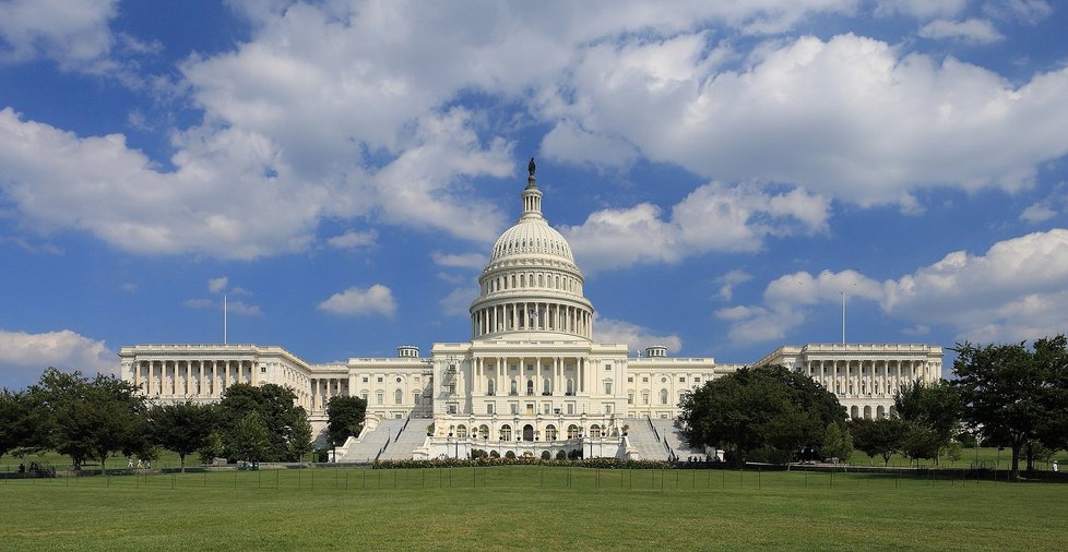 Kapitol, sídlo amerického Kongresu.