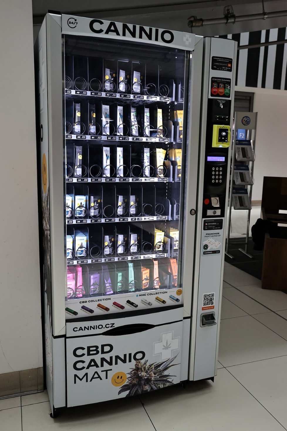 Automaty s konopnými produkty v Česku