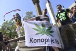 Z Karlova náměstí na ostrov Štvanici se krátce po poledni vydal průvod za legalizaci marihuany.