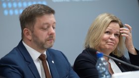 Německá ministryně vnitra Nany Faeserová a ministr vnitra Vít Rakušan (STAN)