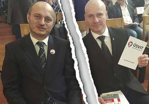 Předseda Bloku proti islámu Martin Konvička a předseda hnutí Úsvit - Národní koalice Miroslav Lidinský už spolupracovat nebudou.
