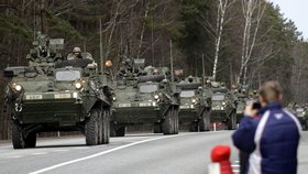 Jízda dragounů, tedy americký vojenský konvoj, vyrazila z Estonska přes Lotyšsko a Litvu