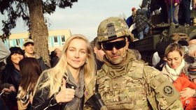 Konvoj USA v Česku: Fotky s americkými vojáky