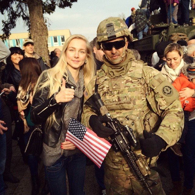 Konvoj USA v Česku: Fotky s americkými vojáky