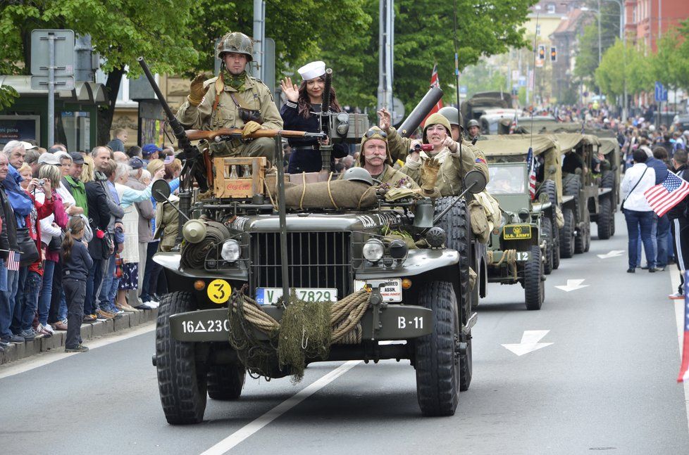 Vyvrcholením Slavností svobody 2017 v Plzni byl Convoy of Liberty.