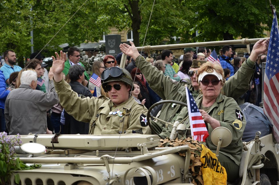 Vyvrcholením Slavností svobody 2017 v Plzni byl Convoy of Liberty.