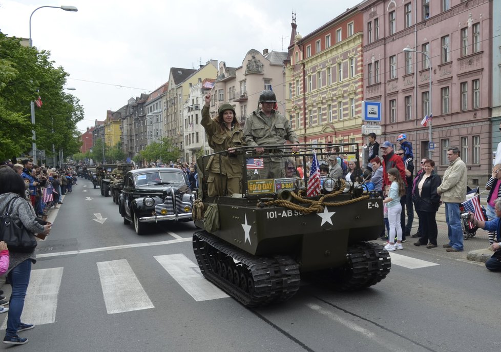 Vyvrcholením Slavností svobody 2017 v Plzni byl Convoy of Liberty.