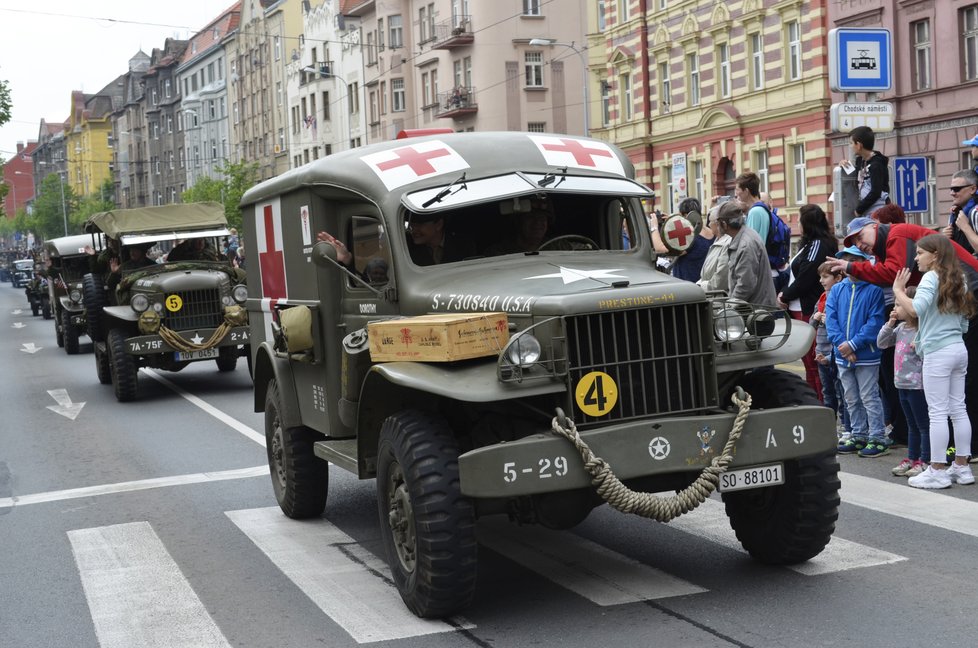 Vyvrcholením Slavností svobody v Plzni byl Convoy of Liberty.