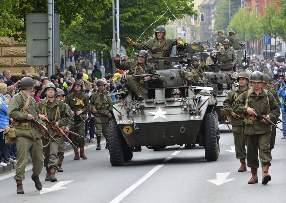 Vyvrcholením Slavností svobody 2017 v Plzni byl Convoy of Liberty.