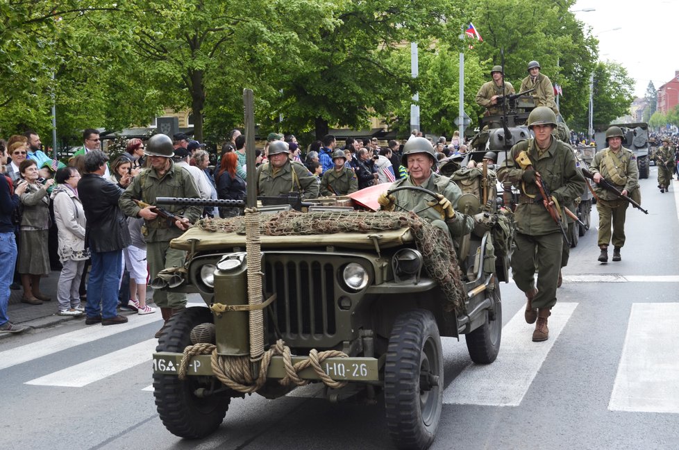 Vyvrcholením Slavností svobody 2017 v Plzni byl Convoy of Liberty.