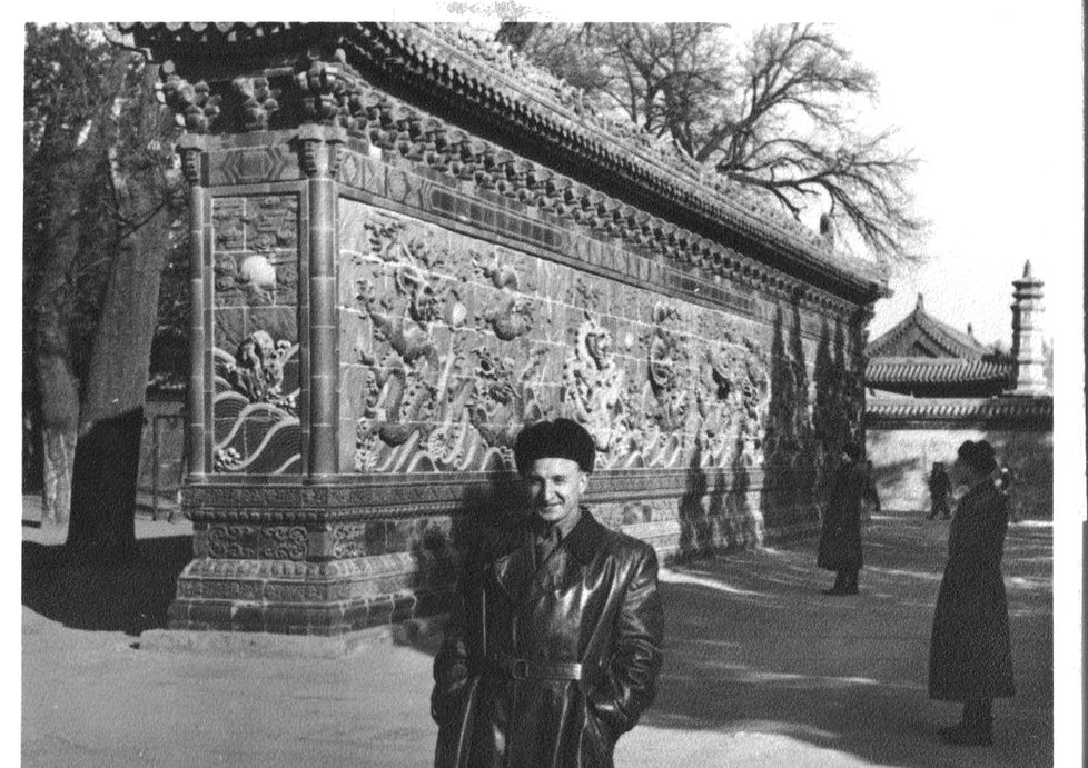 Antonín Malach u Zdi draků v roce 1953