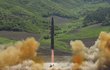 Zkouška balistické rakety v Severní Koree