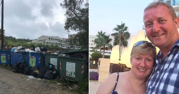 Horor místo luxusní dovolené: Manžele na Korfu zaskočily hory odpadků i problémy s vodou