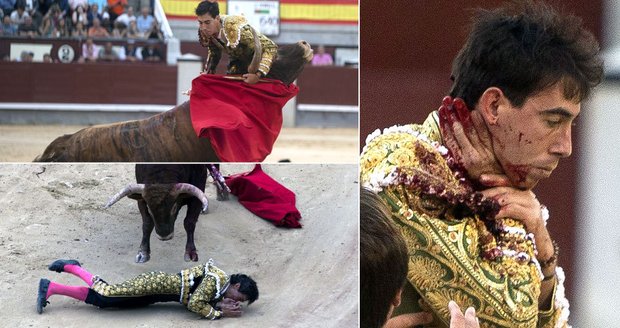 Brutální španělská korida: Role se obrátily! Matador skončil v krvi