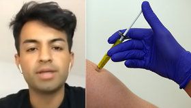 Jacob (23), kterému koronavirus zabil sedm příbuzných, jako první Američan vyzkoušel vakcínu z Oxfordu