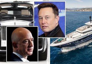 Elon Musk a Jeff Bezos zdvojnásobili svůj majetek během pandemie koronaviru.