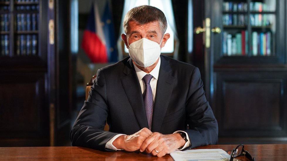 Andrej Babiš při projevu.