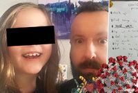 Otce vyděsila dcera (8) zápiskem o koronaviru: „Mám strach. Zatím na to ale nezemřelo dítě“